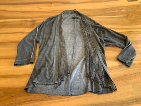 Commas Feinstrick Jacke, Grösse 38, mit Seide Top Zustand