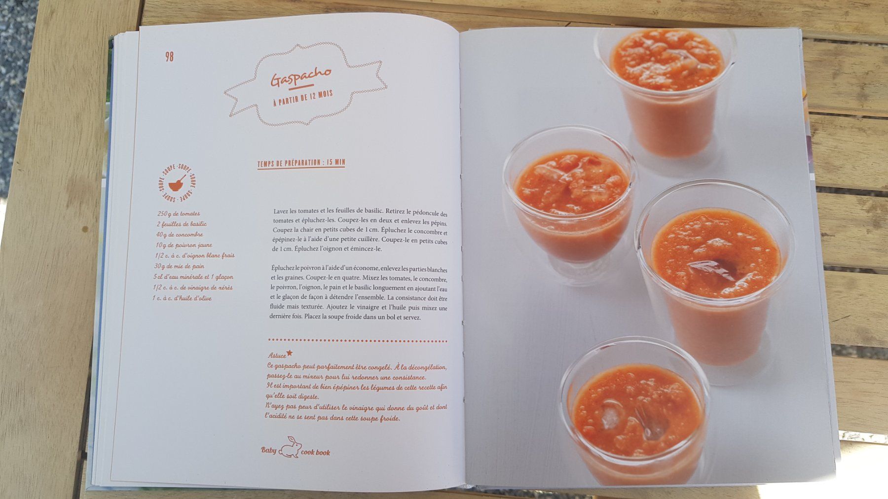 Bücher: Baby Cook - 100 purées soupes & compotes – Gebraucht aus Fully von Minouchka 4