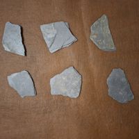 Natur Schieferplatten mittel (6 Stück)