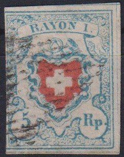 Tutti i francobolli: Rayon 17II, Type 39, C2-RU, schwarze Raute++++ – Usato da Samnaun-Compatsch venduto da Muckimu