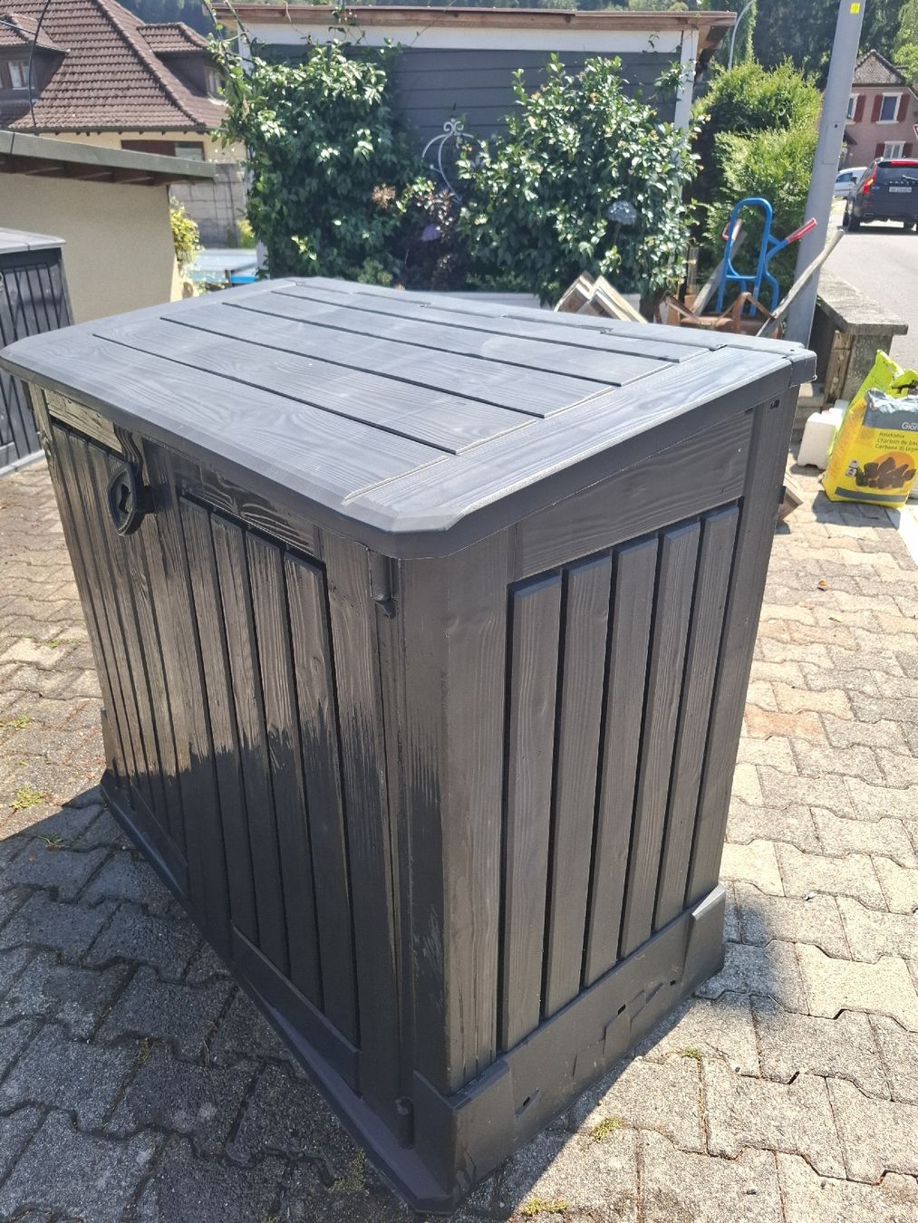 Auflagenboxen: Gartenbox Aufbewahrungsbox dunkelgrau – Gebraucht aus Stein AG von Benedetta1 2