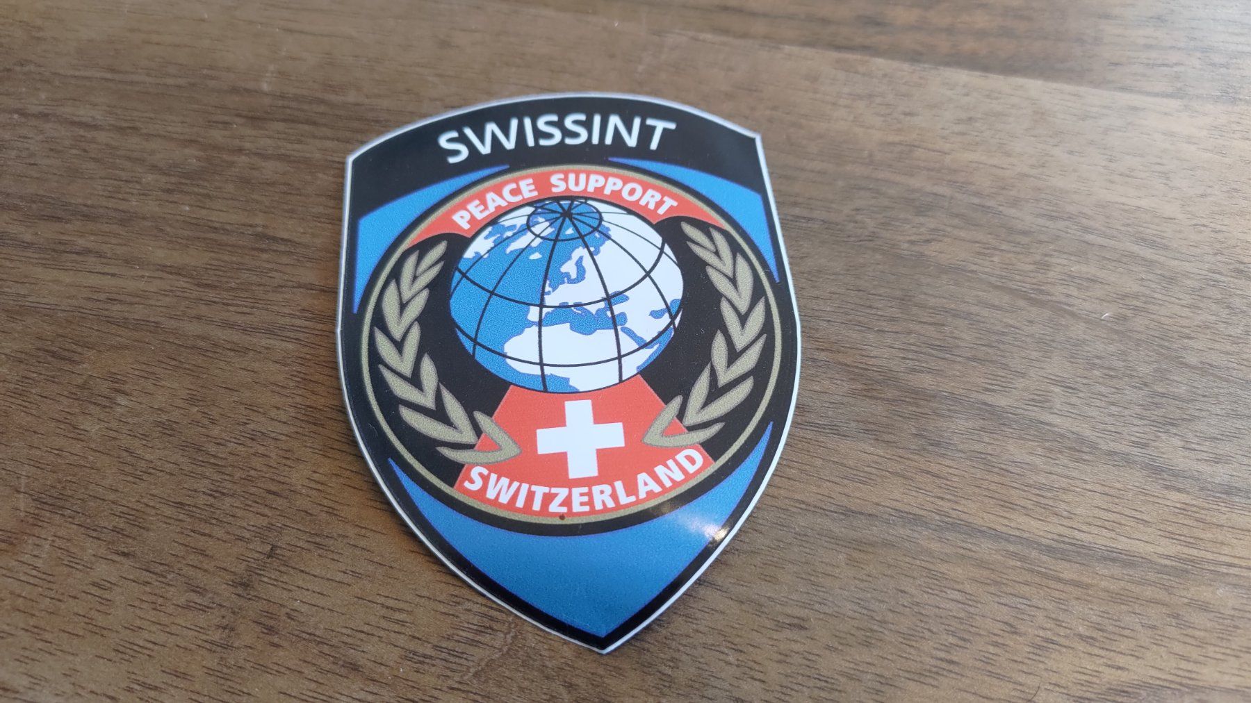 Schweizer Armee Placchette & Badge: *** Aufkleber Swissint Peace Support  *** ab 1.- – Nuovo e nell'imballaggio originale da Dörflingen venduto da anubis-grahl