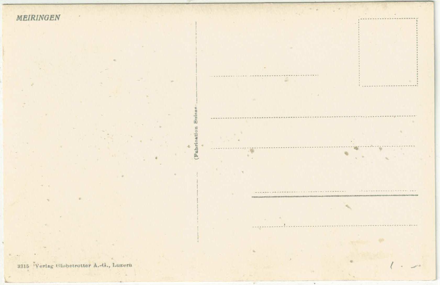 Cartoline postali: Meiringen - Generalansicht – Usato da Ettingen venduto da Kartenplanet 1