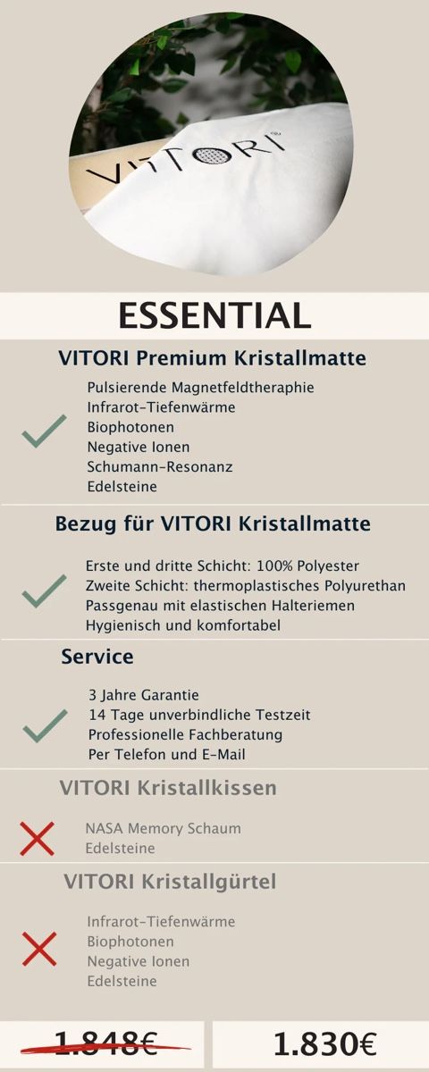 Attrezzature mediche: Vitori Premium Kristallmatte - Das Original – Usato da Urdorf venduto da pama1979 1