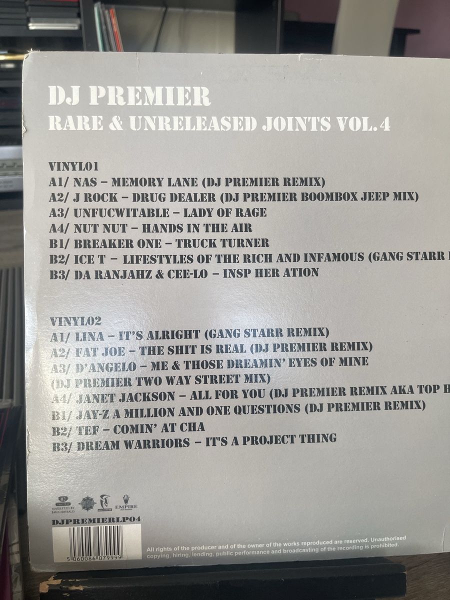 Dischi in vinile: Dj Premier / Rare & Unreleased Vol 4 – Nuovo (secondo la descrizione) da Dagmersellen venduto da stonefinger 1