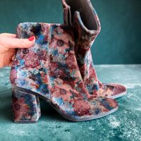Damen Stiefeletten MJUS Blumenmuster Grösse 39 gebraucht