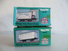 Rai-Mo Spur H0: 2 Bausatzwagen (Bierwagen), mit OVP, wie neu