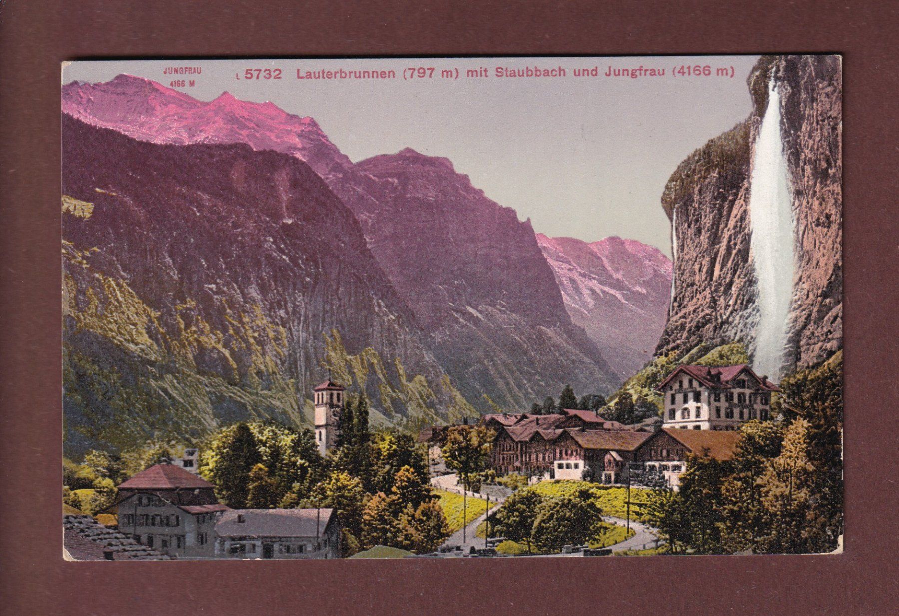 Cartoline postali: LAUTERBRUNNEN - Staubbach – Usato da Pully venduto da nicecards-shop