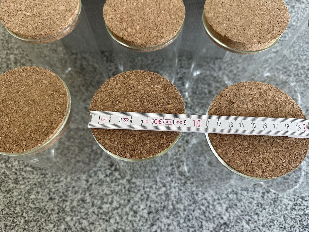 Behälter & Ähnliches: 8x Glas Jars mit Kork Deckel – Gebraucht aus Steinhausen von casaplia 5