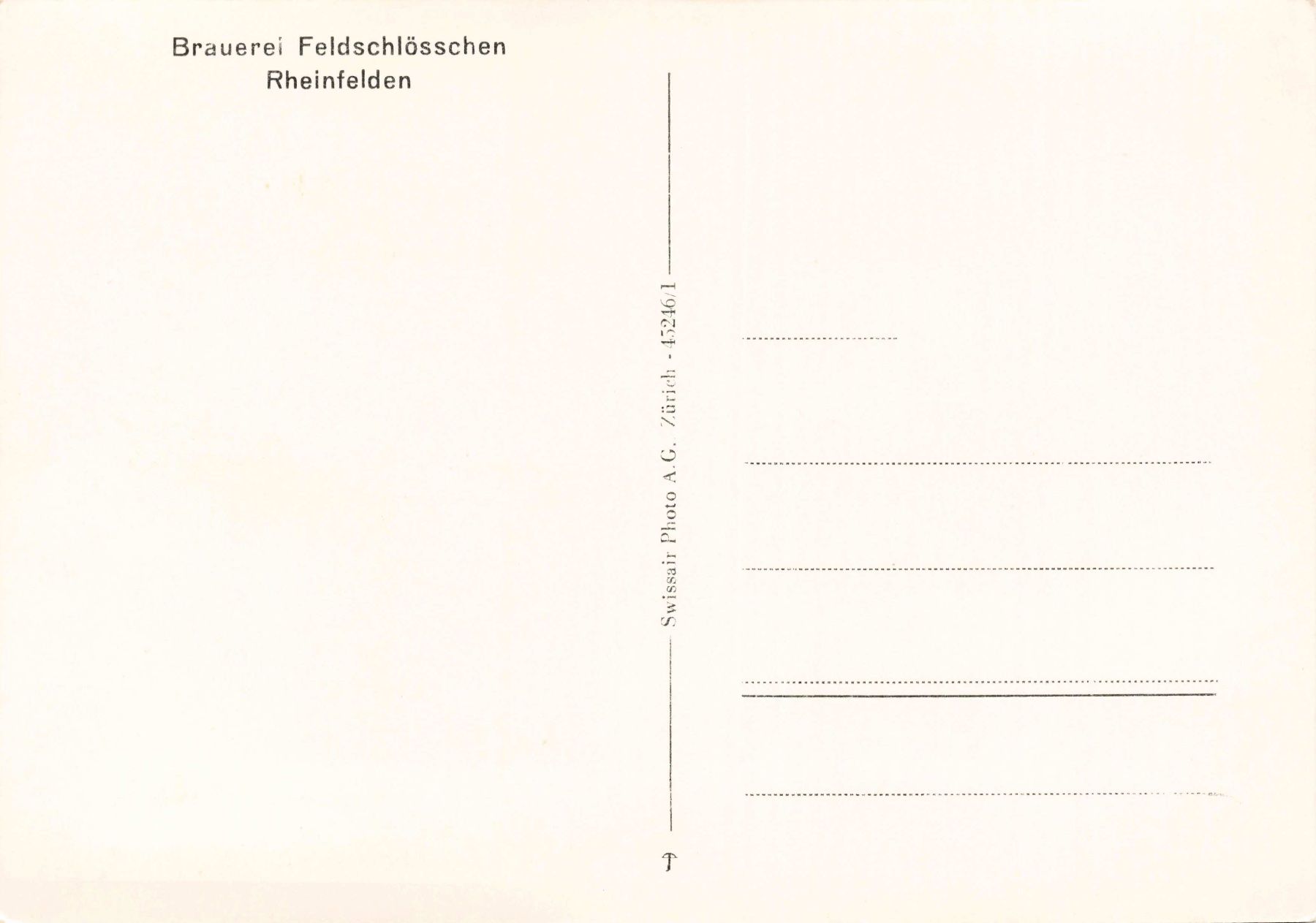 Cartoline postali: Brauerei feldschlösschen G – Usato da Biasca venduto da Blenio71 1