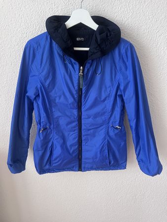 SEVENTY Damenjacke Wendejacke Blau/Marineblau mit Kapuze