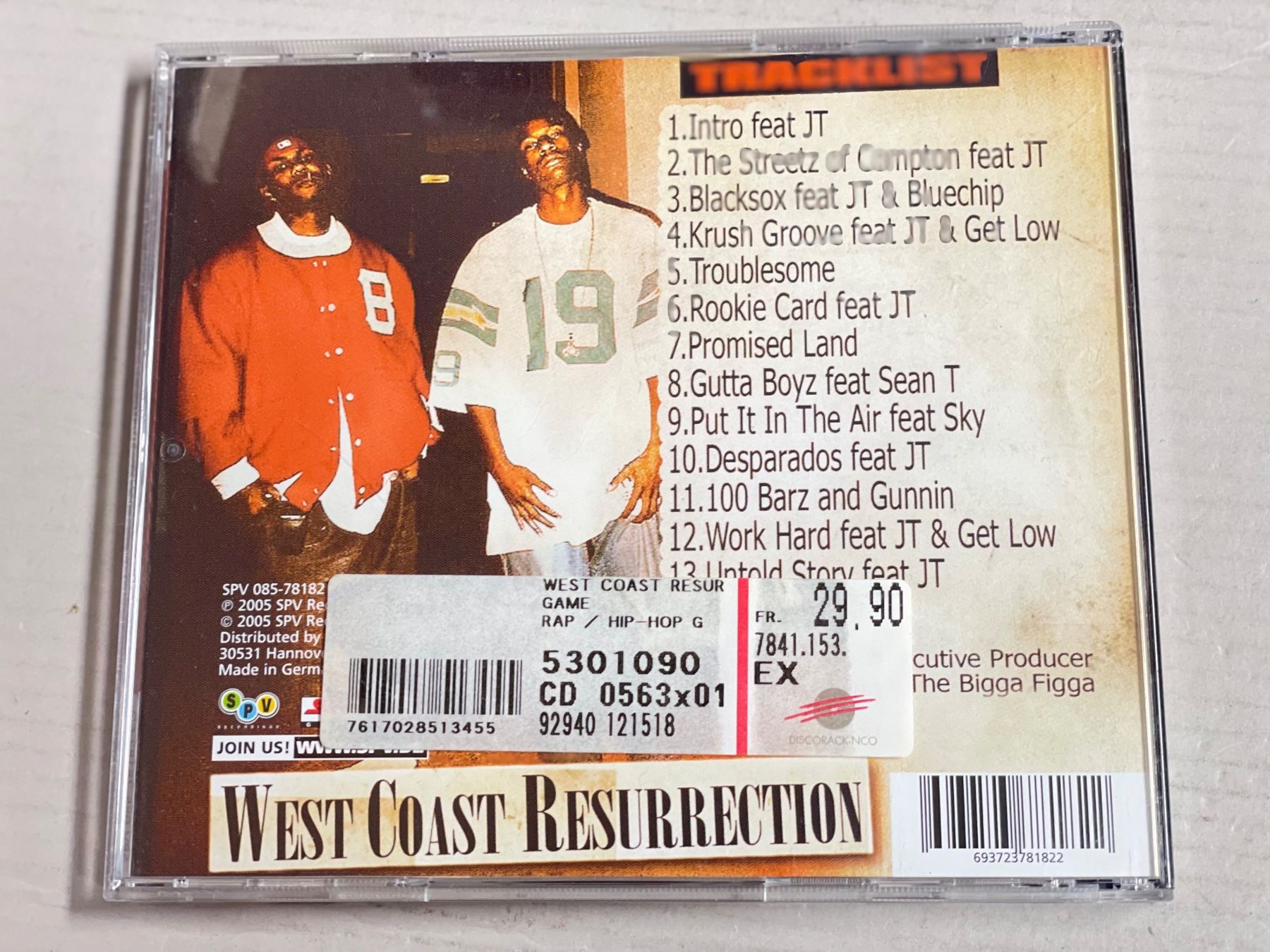 CD: The Game-West Coast – Usato da Muri b. Bern venduto da AdidasCollector 1