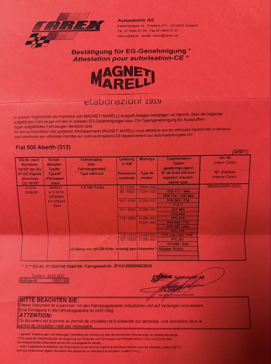 Sistemi di scarico: Magneti/Marelli Auspuffanlage – Usato da Ulisbach venduto da PET-030 4