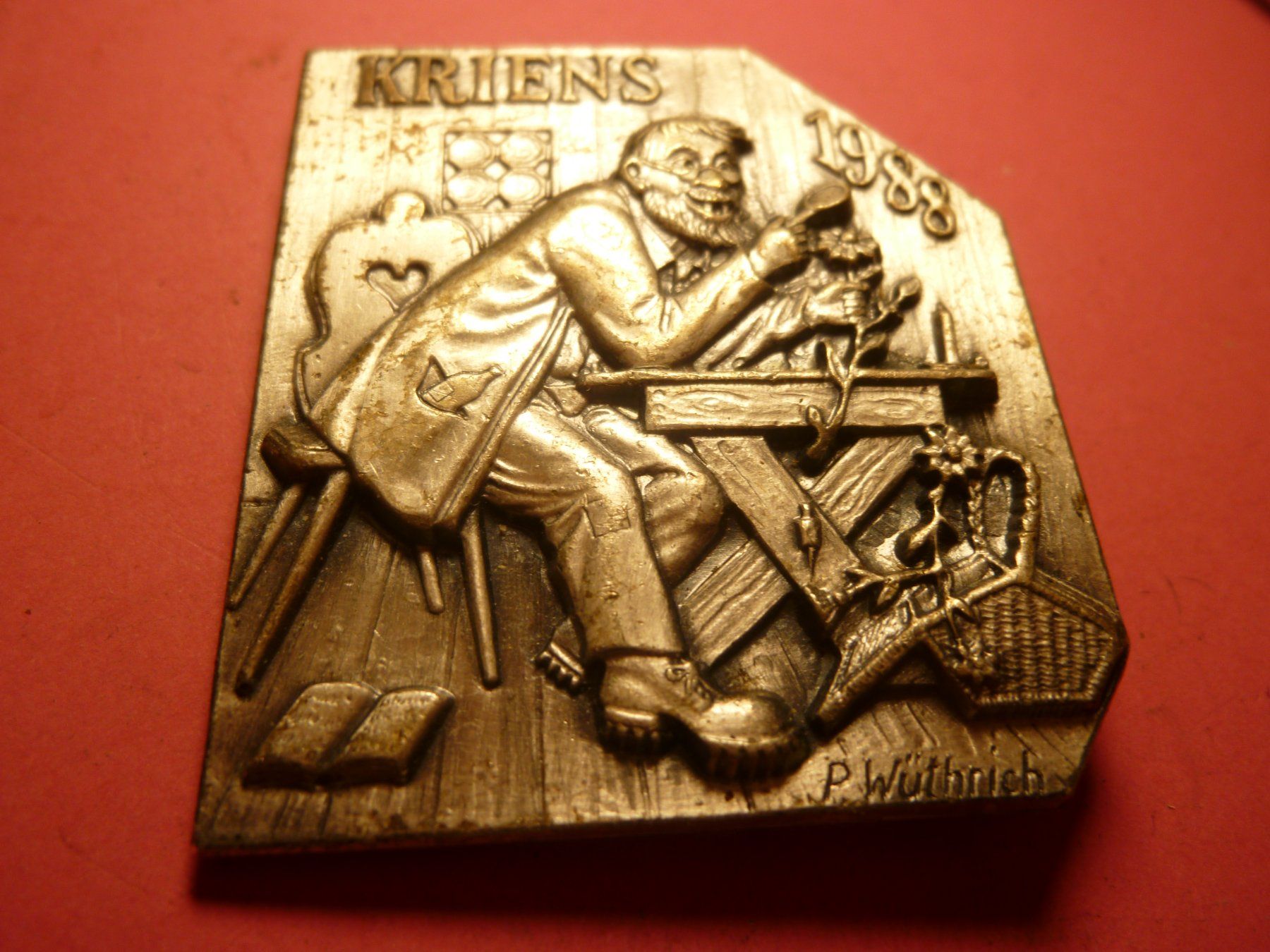 Placchette & Badge: KRIENS 1988 SILBER – Usato da Ried (Muotathal) venduto da Mandarin02