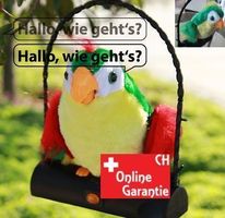 Sprechender Papagei Plüsch Vogel spricht alles nach lustig