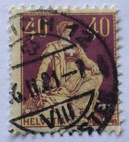 Helvetia mit Schwert  Vollstempel Zürich