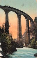 Albula bahn landwasserviadukt Zug