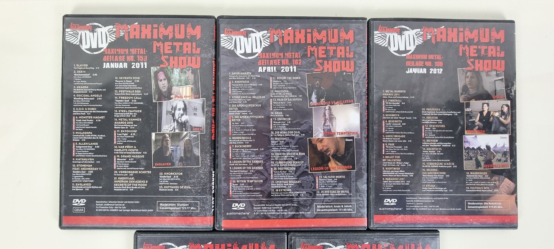 Tutti i DVDs: 5 X Heavy Metal DVDs – Usato da Thun venduto da MP1211 2