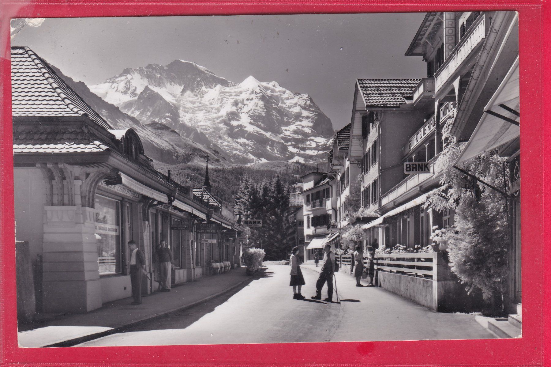Cartes postales: WENGEN, DORFSTRASSE MIT JUNGFRAU – D'occasion à Oberrieden par Gebirgsstelze