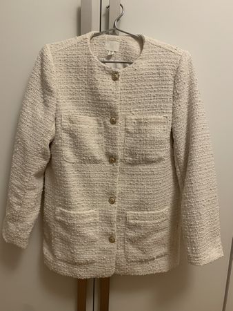H&M Bouclé Jacke Blazer 36/S beige ab 5.-