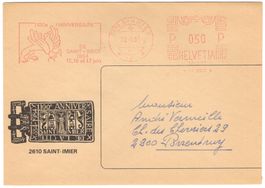 1100e ANNIVERSAIRE DE SAINT-IMIER 1984 - Firmenfreistempel