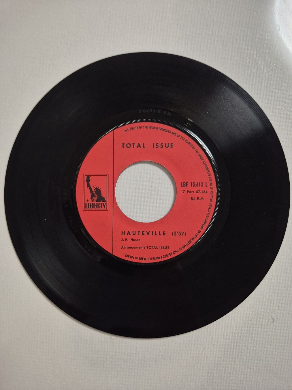 Dischi in vinile: Total Issue -  Hauteville Les Temps - Single 7 – Usato da Uster venduto da newwave0 3