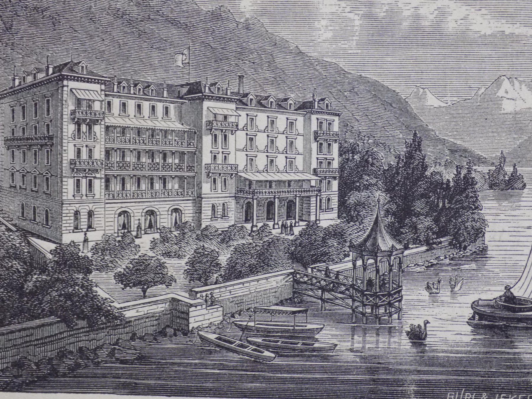 Incisioni: Montreux Hotel Pension Monnard – Usato da Risch venduto da Rischli15 8