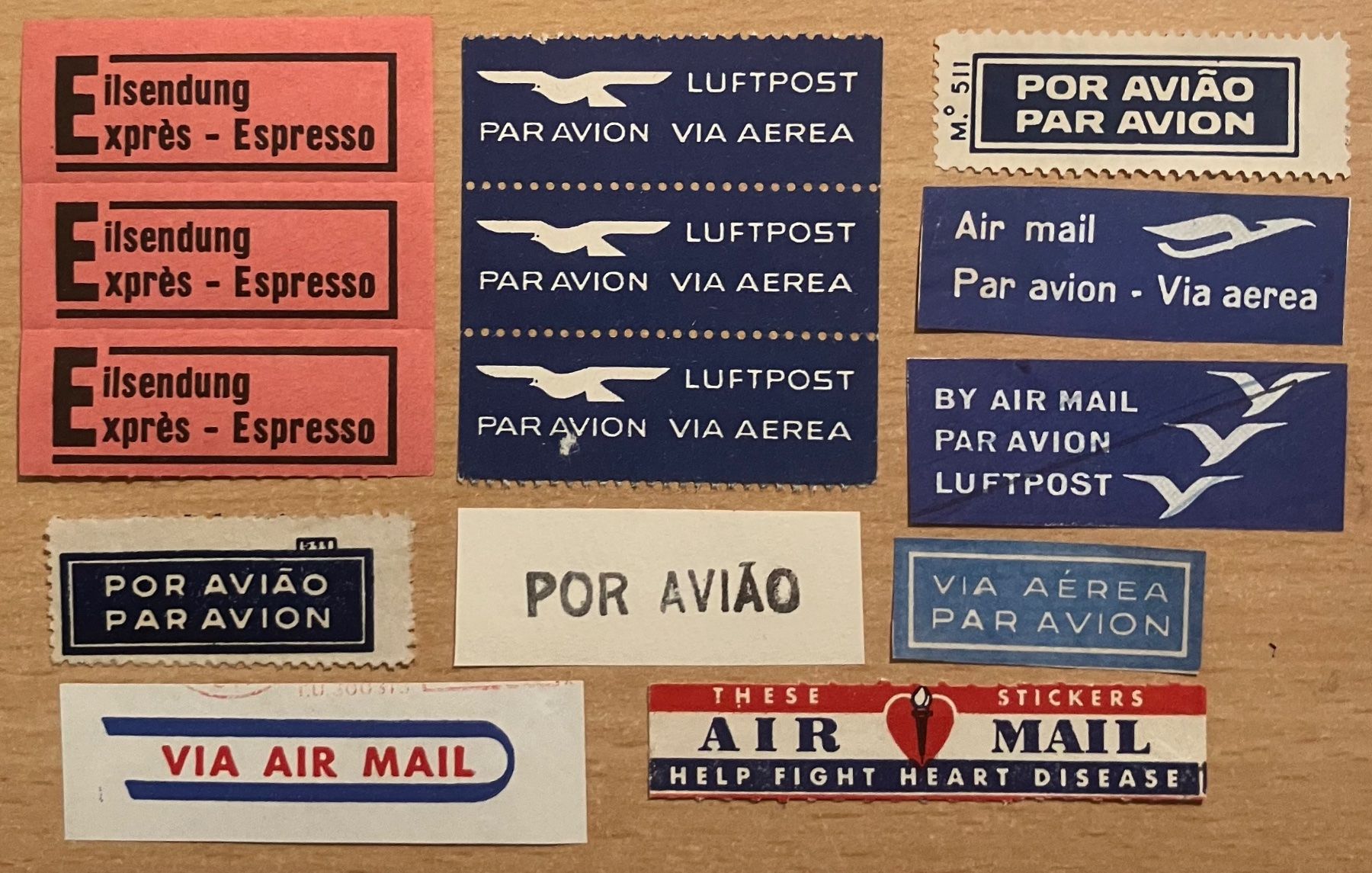 Tutti i francobolli: Vignetten, Marken Luftpost, Air Mail, Diverses – Usato da Hunzenschwil venduto da zibu88