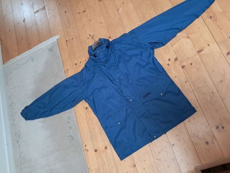 Schöffel Regenjacke, Top Zustand, Grösse XL, blau mit Kapuze