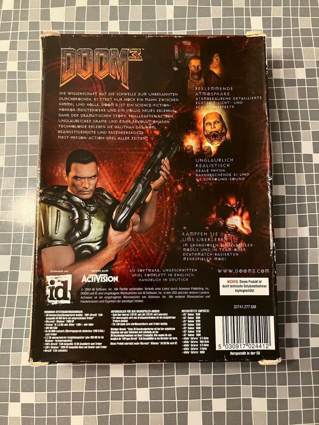 Giochi: Doom 3 - inkl. Semi Big Box (PC, 2004, deutsch) – Usato da Winkel venduto da Asdas87 1