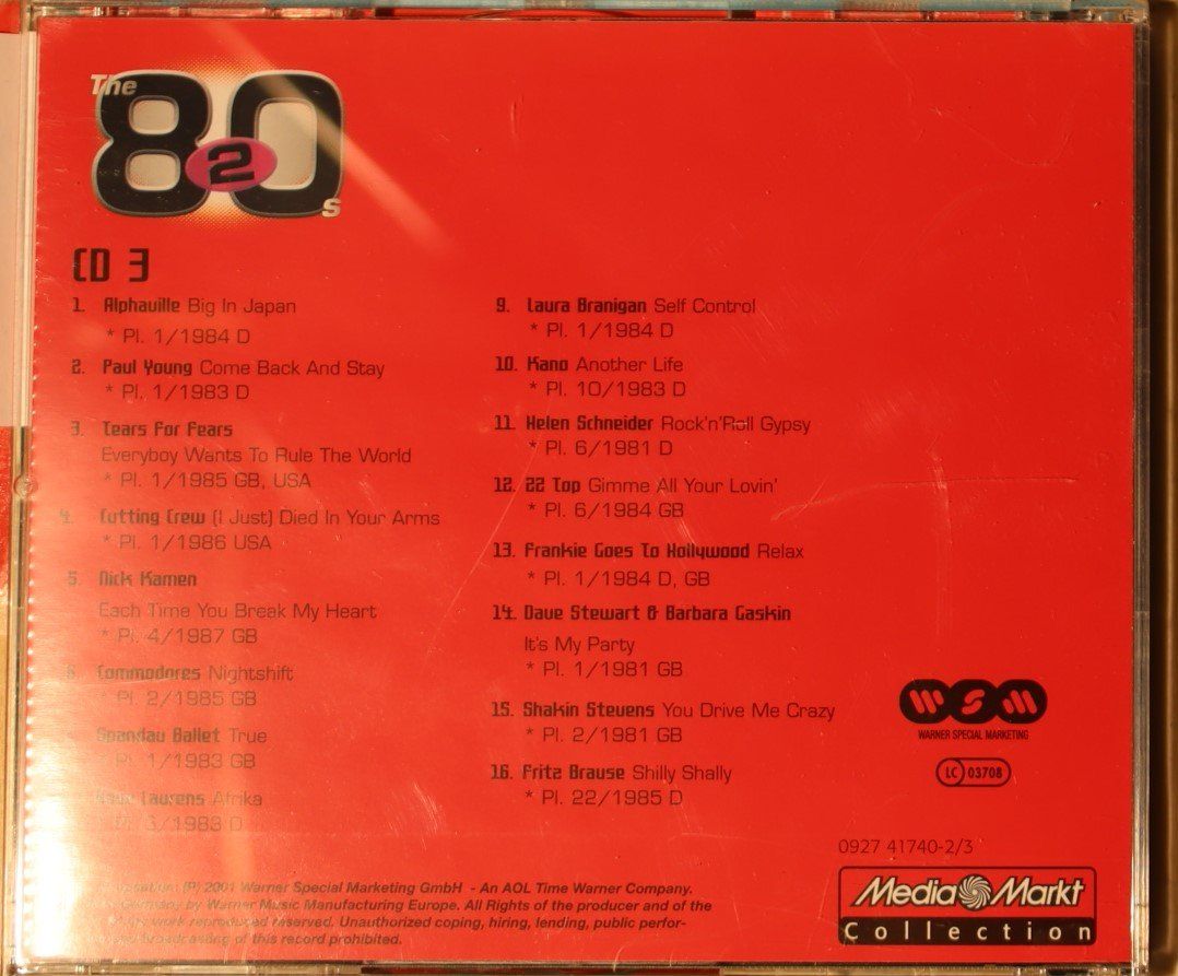 CD: The 80s – CD 3 – Usato da Luzern venduto da CONTENTI 3
