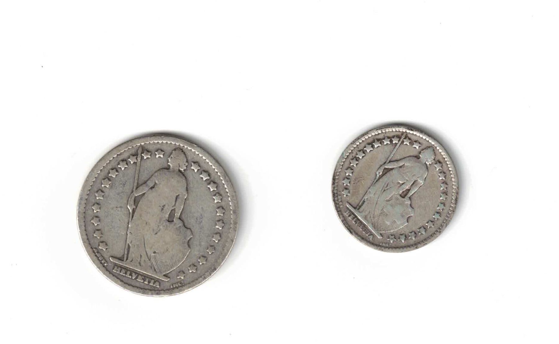 Tutti le monete: Fr. 1.- + Fr. -.50 Silber – Usato da Bottmingen venduto da Golferin 1
