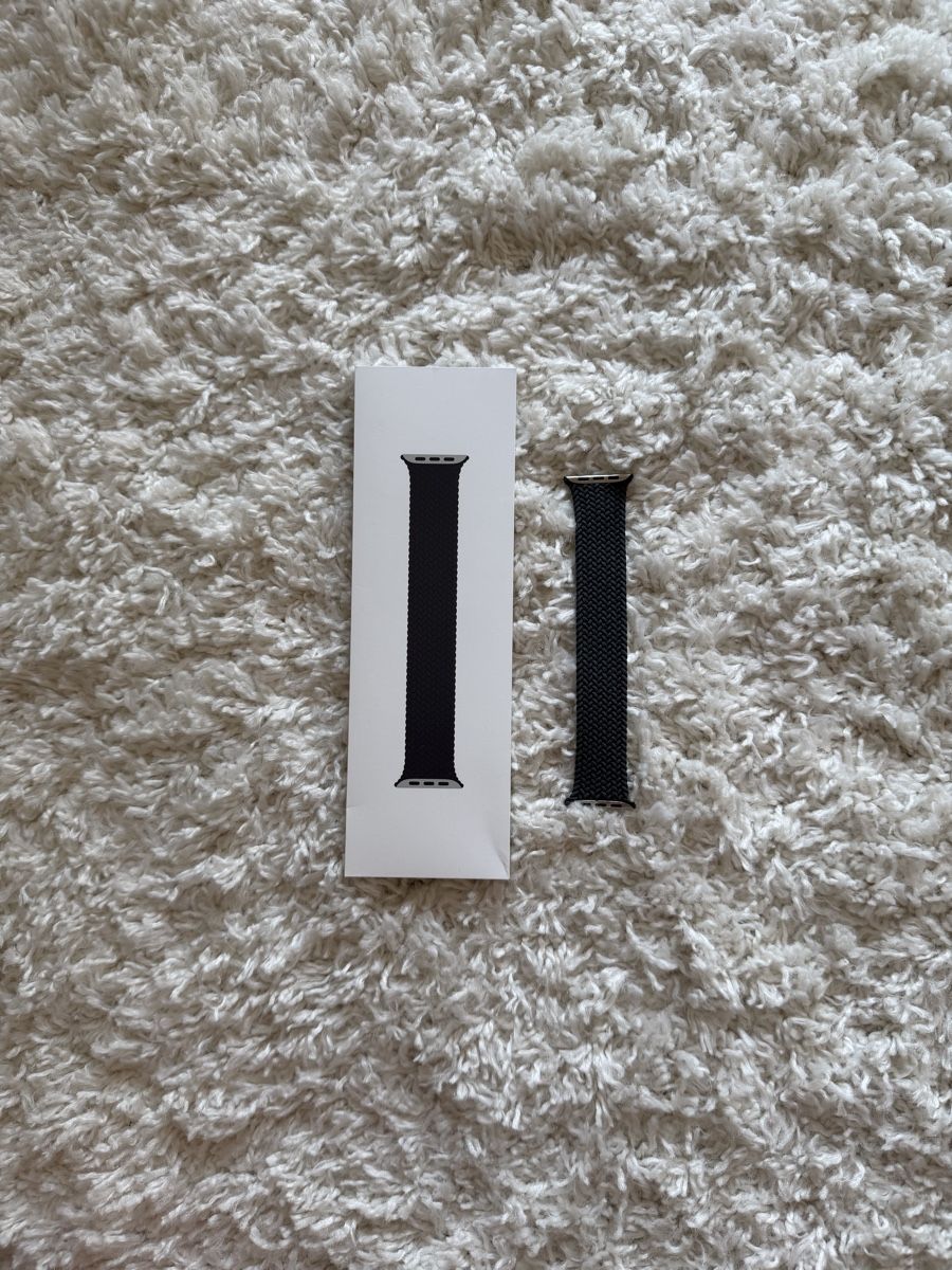 Apple Armbänder & -reifen: Apple Watch Braided Solo Loop 46mm Midnight Gr. 8 Original – Gebraucht aus Zürich von phil_phil_phil