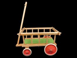 Holz-Leiterwagen im traditionellen Stil