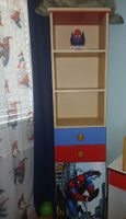 Regal Spider-Man Kinderregal Holz mit Schubladen