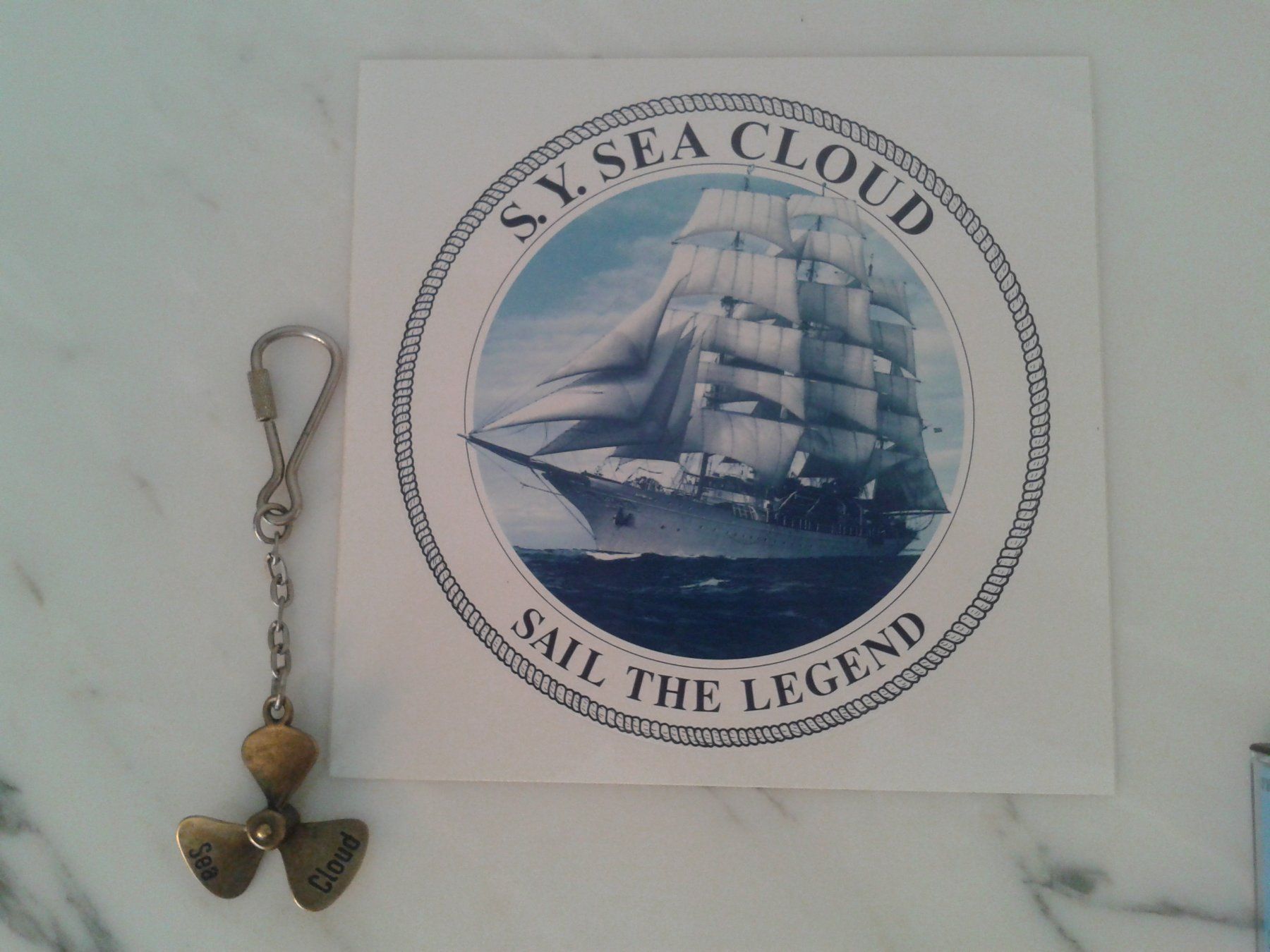 Portachiavi: S.Y. SEA CLOUD  Original Erinnerungsmaterial – Nuovo (secondo la descrizione) da Camorino venduto da Campellino