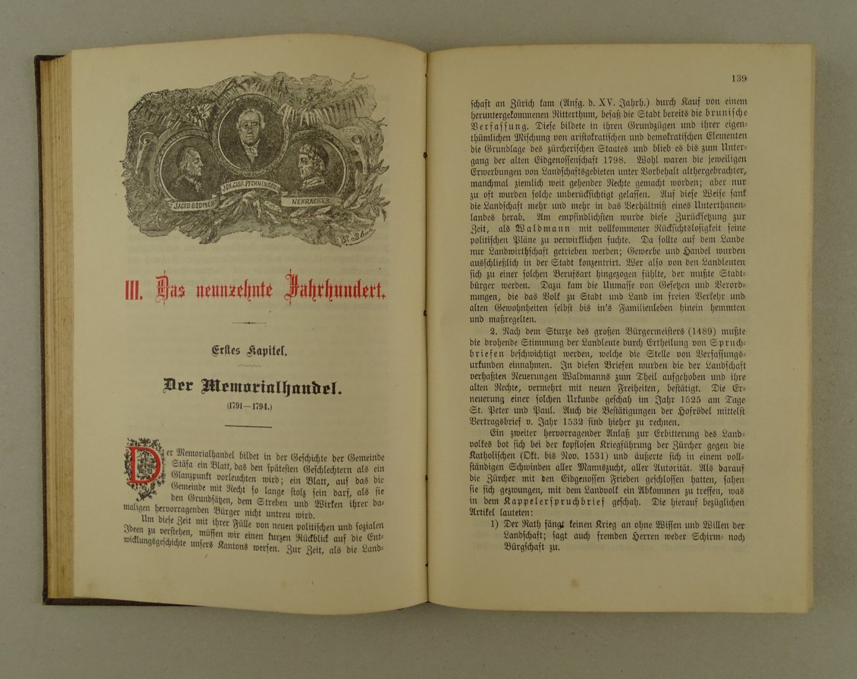 Libri: CHRONIK DER GEMEINDE STÄFA, 1894 – Usato da Grüningen venduto da Kartensammler 4
