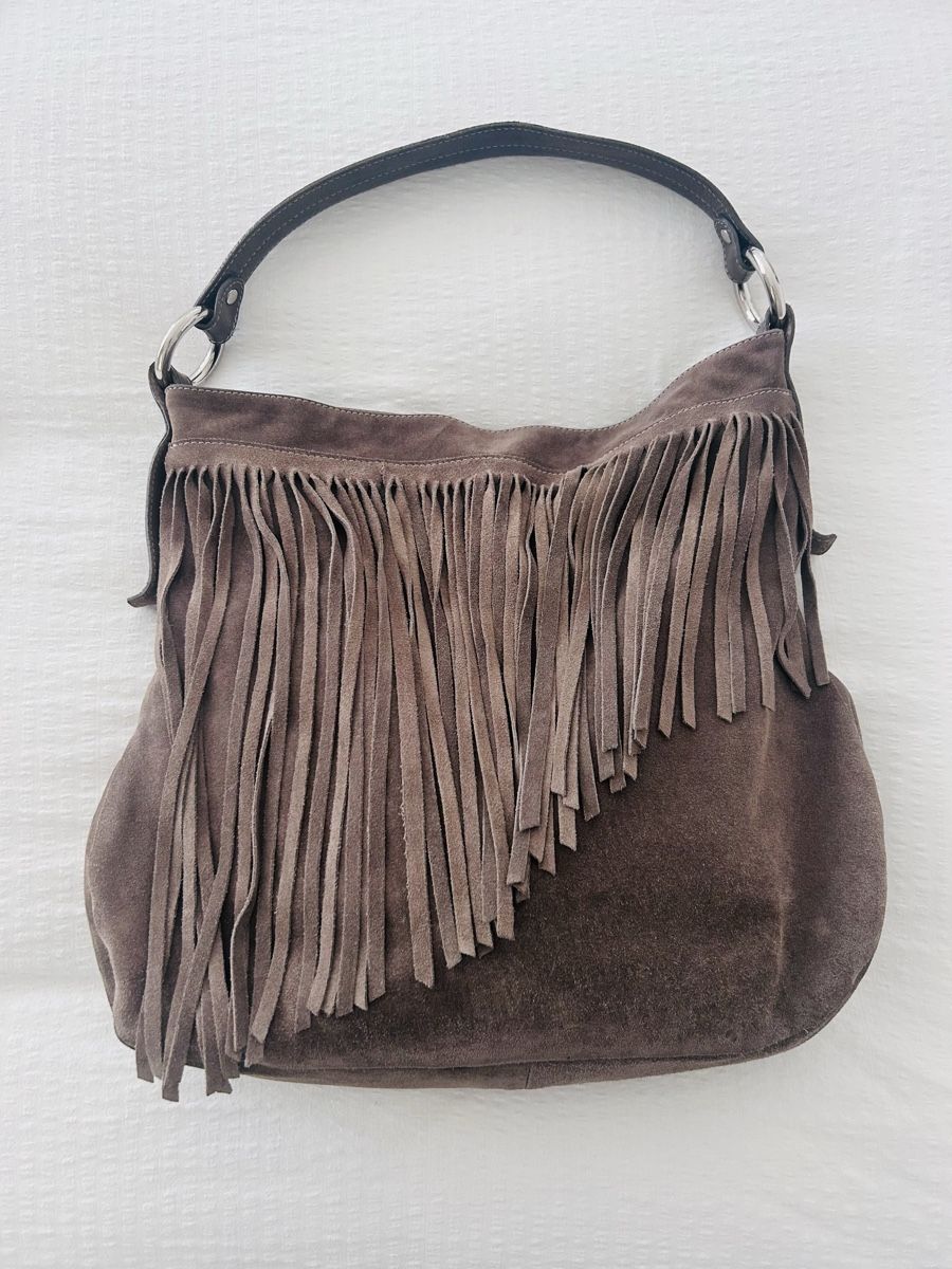 Navyboot Sacs femmes: Navyboot Shoulder Bag Suede Fringe – D'occasion à Zürich par diva1972 1