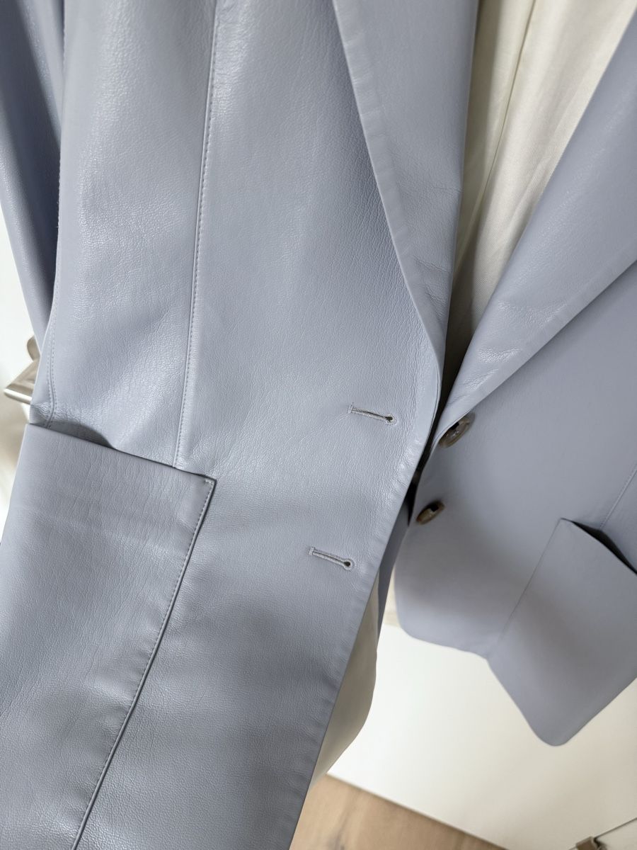 Nanushka Vestes: Nanushka vegan leather Blazer Light Blue - Size S oversized – D'occasion à Thalwil par dal_c7n9 3