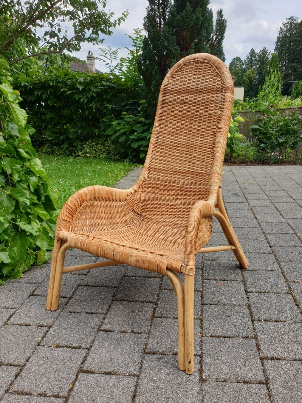 Poltrone: Wicker Rattan Armchair 80's – Usato da rebstein venduto da spacy73 1