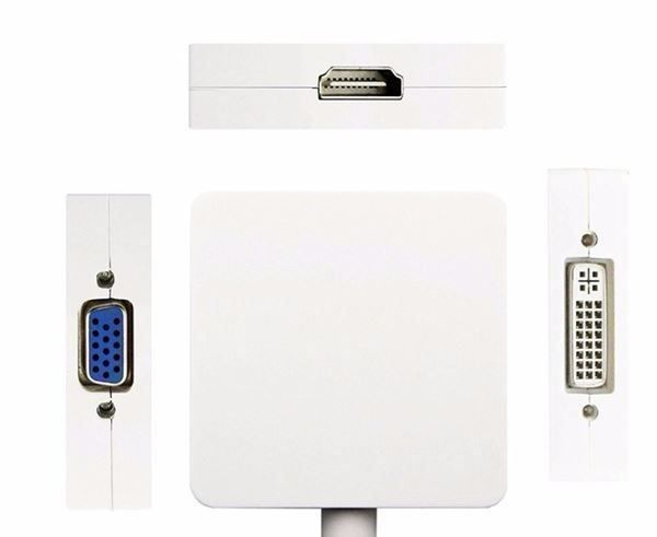 Laufwerke & Adapter: DP zu HDMI / DVI / VGA-Anzei 3 in 1 Mini- – Neu und originalverpackt aus Unterägeri von RmOnline 6