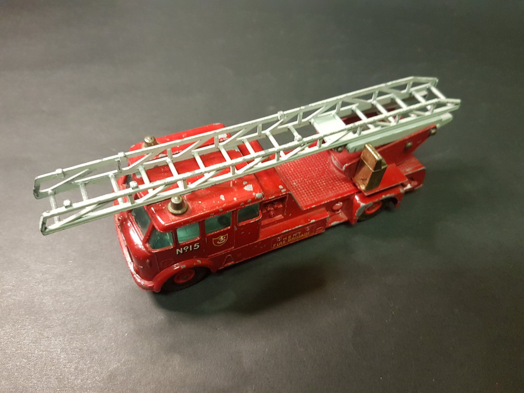 Matchbox Modellini d'auto: Matchbox King Size N° 15, Merryweather Fire Engine, Kent – Usato da Martigny venduto da Abm1000