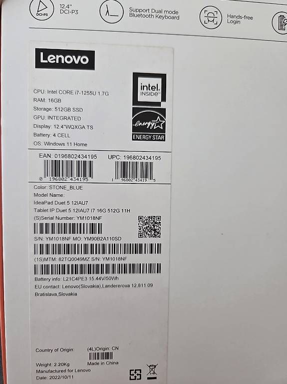 Notebook: Notebook von Lenovo IdeaPad Duet 5 – Usato da Bettlach venduto da paki84 3