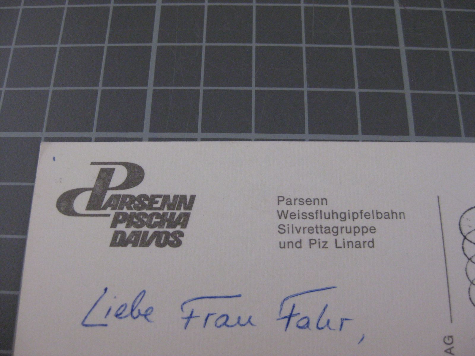 Cartoline postali: AK Davos Parsenn mit Luftseilbahn  – Usato da Malters venduto da Marosko 2