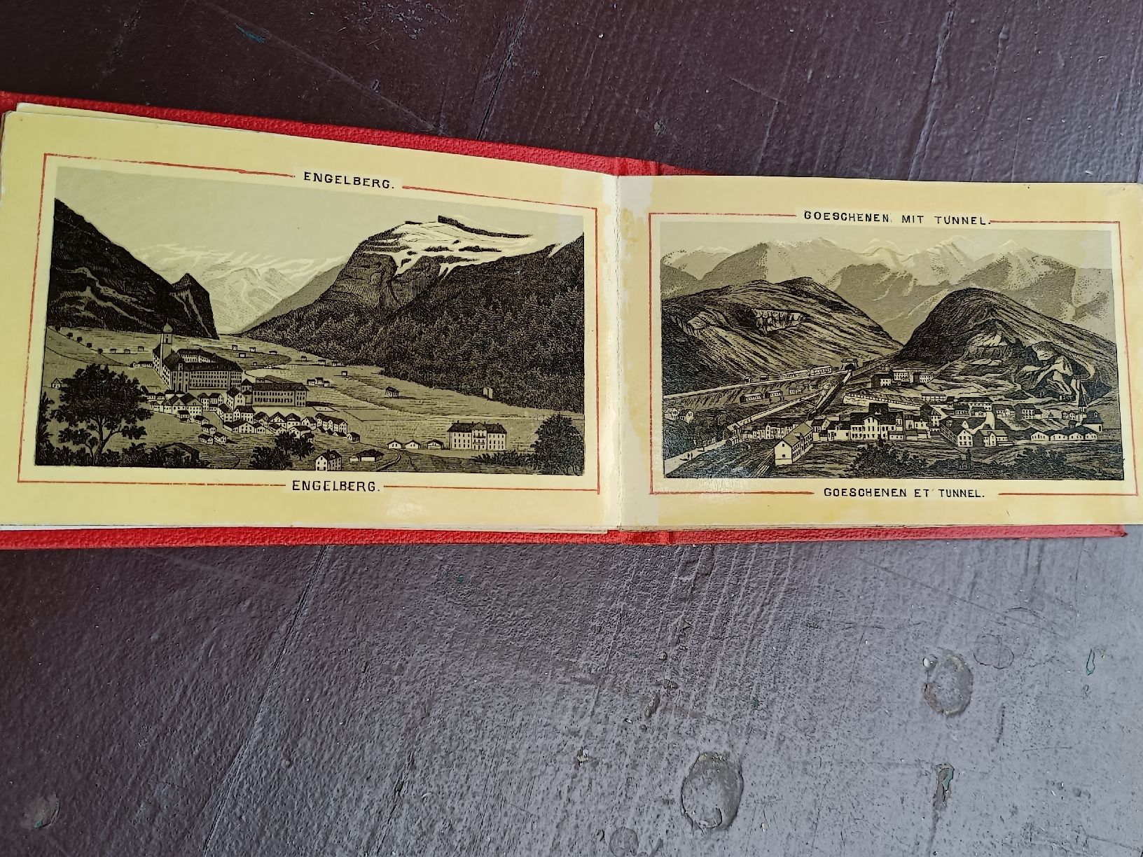 Cartoline postali: Antikes Litho Bilder Set / Rigi Vierwaldstättersee Gotthard  – Usato da Brugg AG venduto da Ente015 7