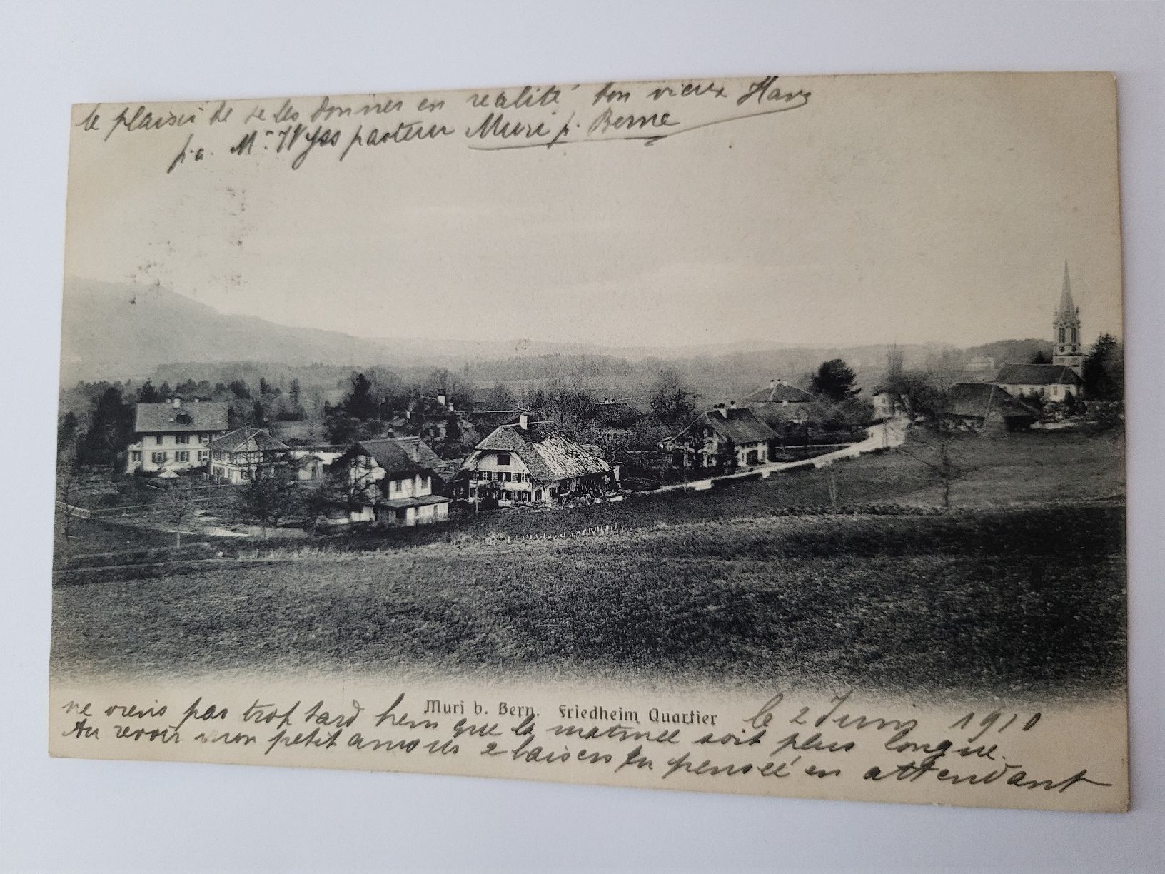 Ansichtskarten: Ansichtskarte Muri b. Bern Friedheim Quartier 1910. R35 – Gebraucht aus nunningen von mic_88k2