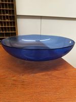 Schale aus Glas, blau, Durchm. 45 cm