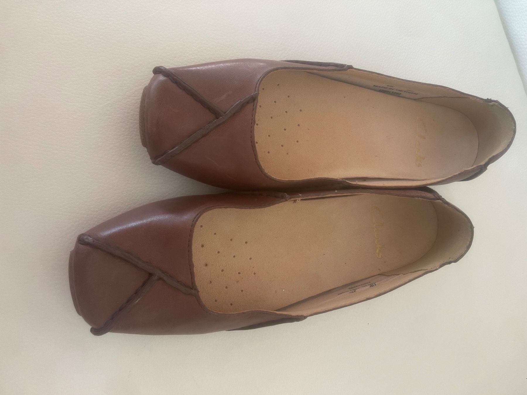 Clarks Scarpe da donna: Clarks Ballerina Leder braun 37 – Usato da Dietikon venduto da Nieselchen 2