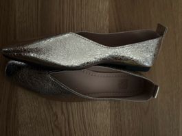 Damenschuhe Ballerinas Gold Grösse 38 guter Zustand