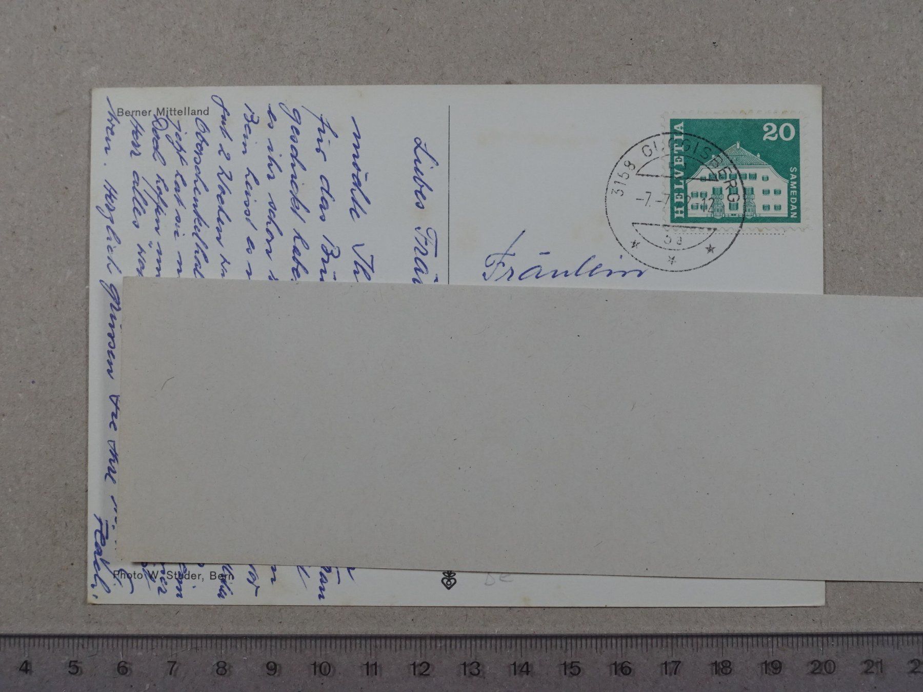 Cartes postales: Berner Mittelland, Poststempel Guggisberg, 1972 – D'occasion à Lenzburg par fh1 1
